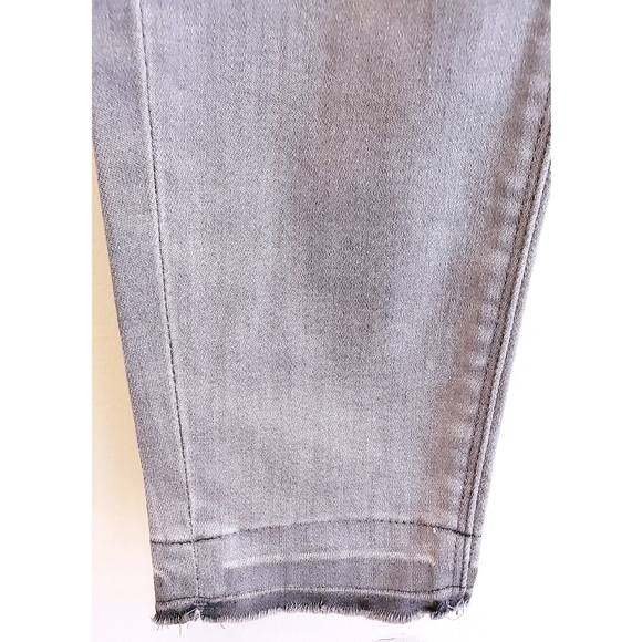 NWOT Unpublished Gray Ripped Raw Hem Jeggings 27 - Picture 4 of 7